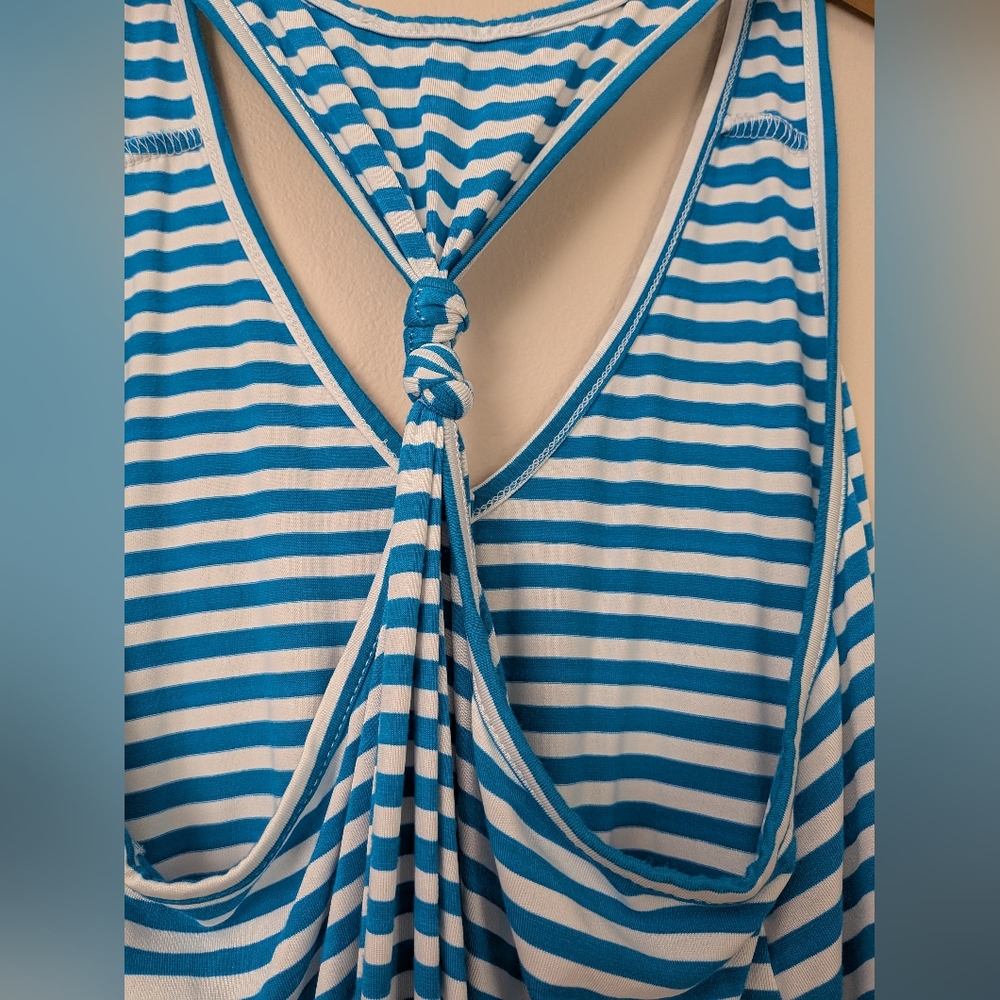 Striped Racer Back Tank - Size Small - Picture 4 of 6